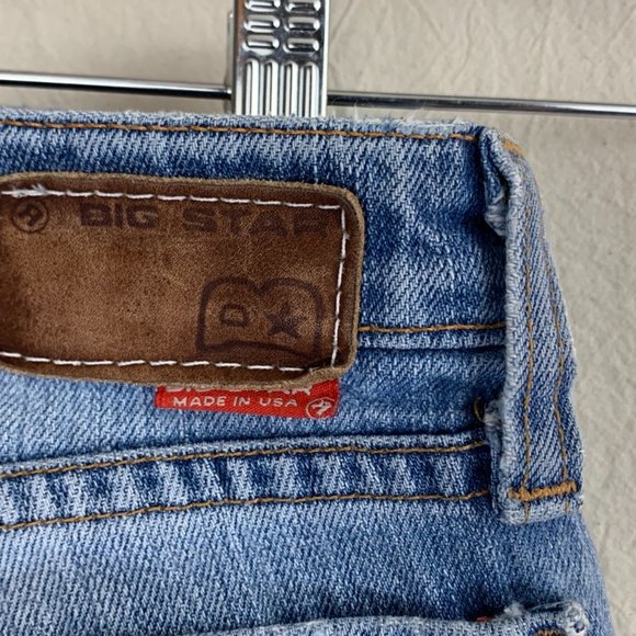 Big Star Bootcut Jean in Medium Indigo Distressed - Picture 9 of 10